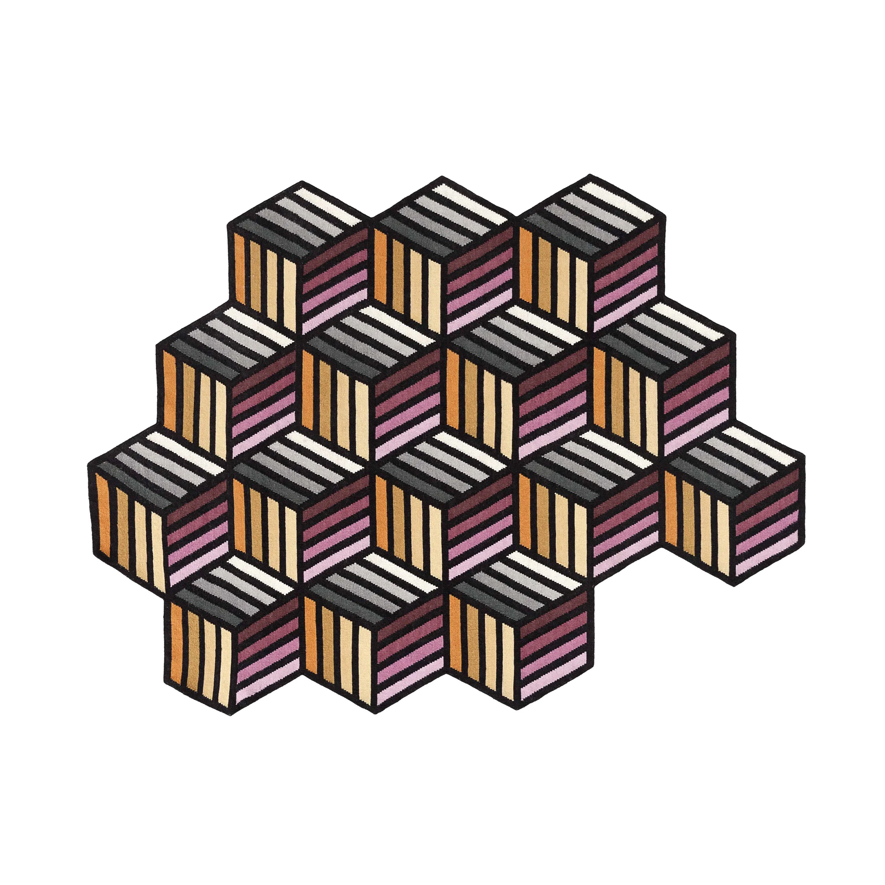 Kilim Parquet Hexagon Rug - Image 3