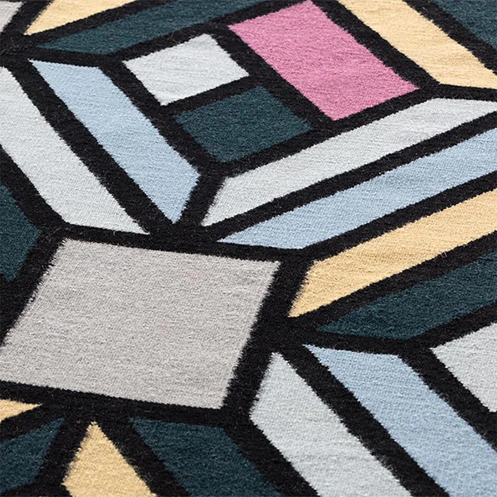 Kilim Parquet Tetragon Rug - Image 7