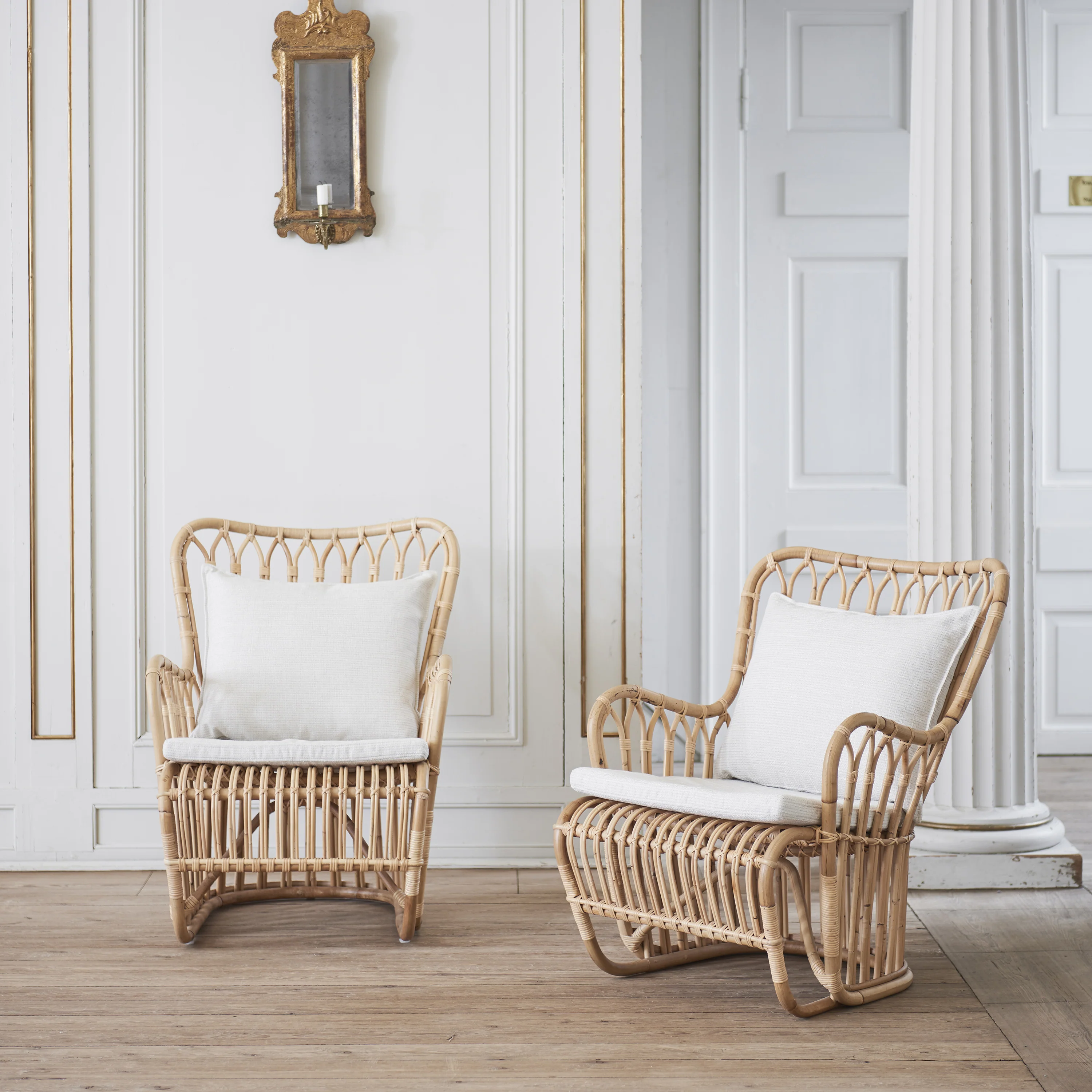 Kindt Larsen Tulip Rattan Chair - Image 5