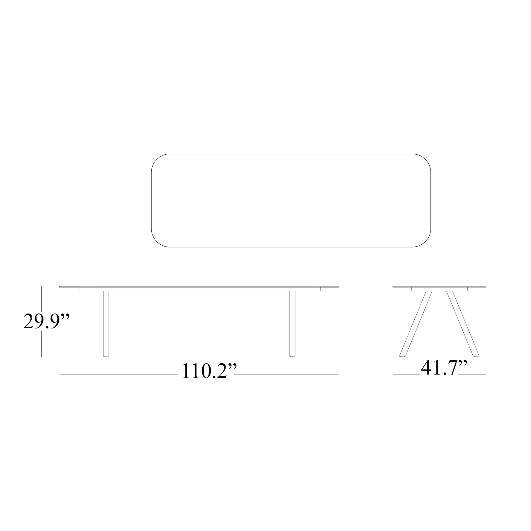 Kodo Outdoor Rectangular Dining Table - Image 13