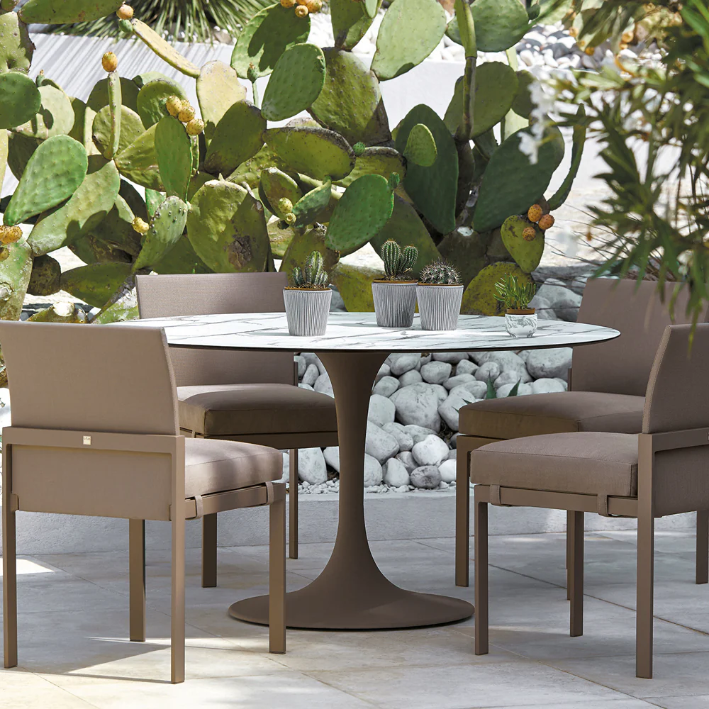 Korol Outdoor Dining Table with HPL Top - Image 2
