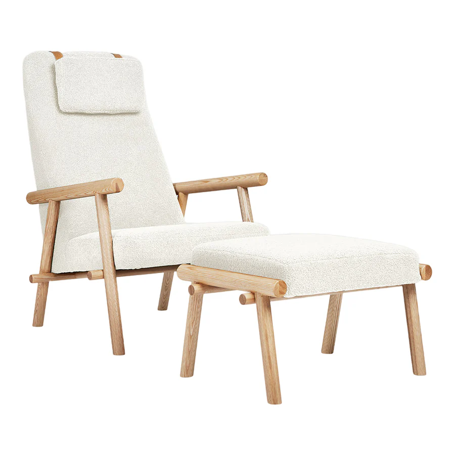 Labrador Lounge Chair and Ottoman - Image 3
