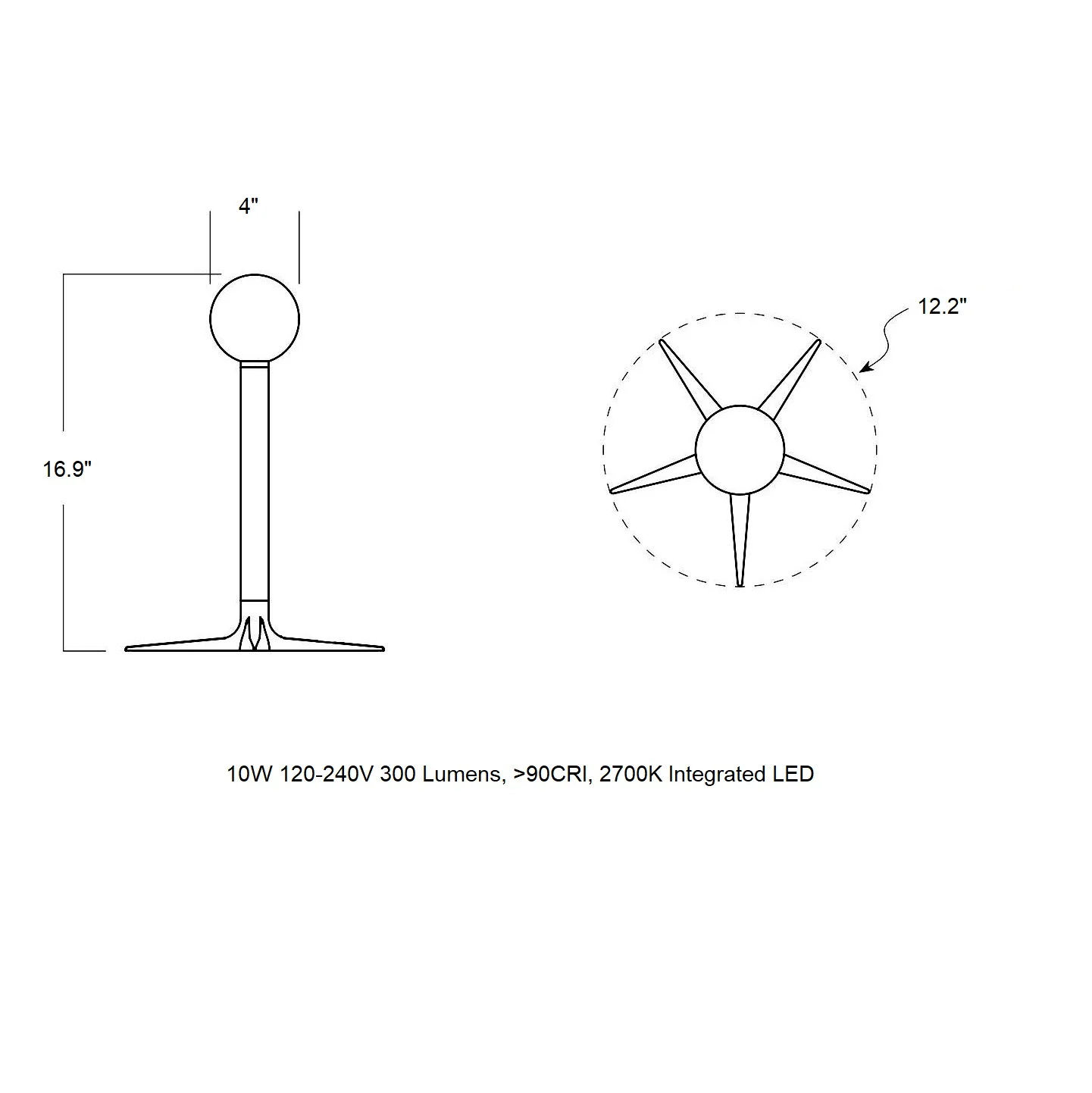 Laddi Globe LED Table Lamp - Image 3