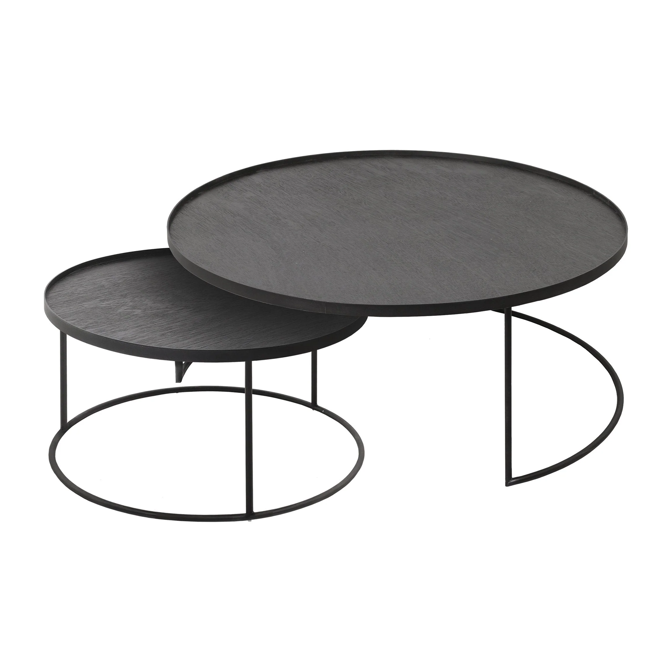 Large Tray Round Coffee Table Set - Image 6