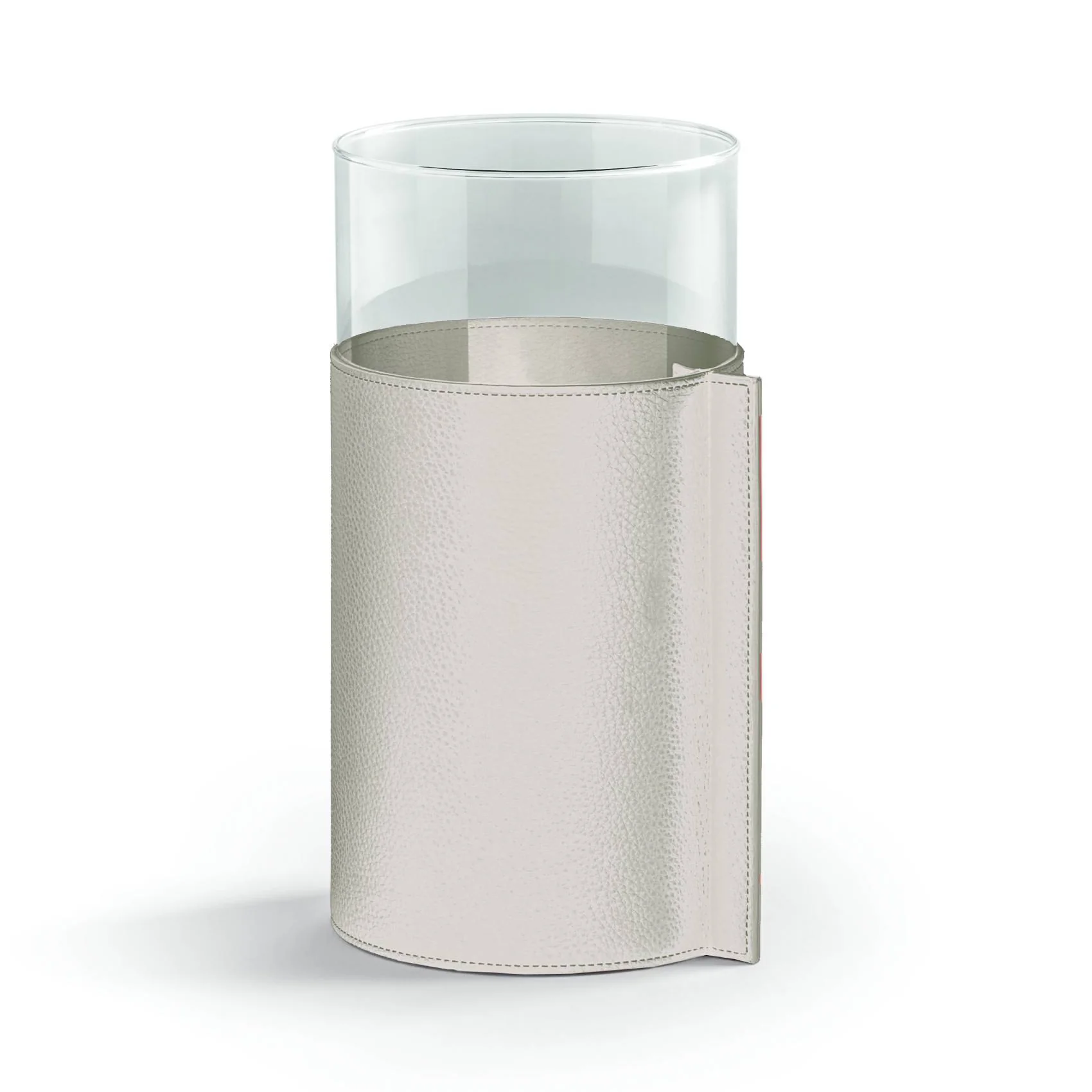 Leather Pot Glass Vase - Image 4