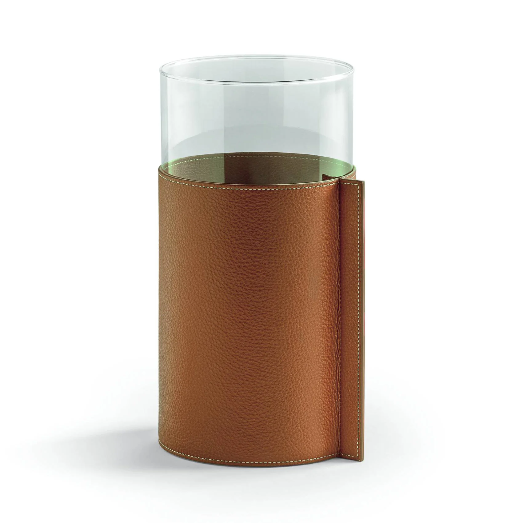 Leather Pot Glass Vase - Image 8