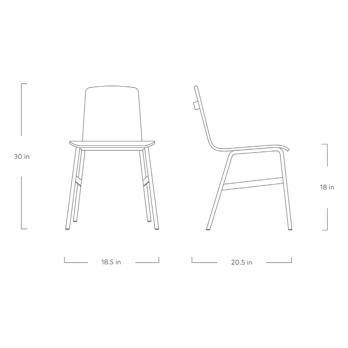 Lecture Upholstered Dining Chair - Image 14