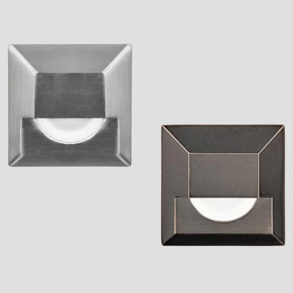 Low Voltage 2061 Outdoor Square Step and Wall Light - Image 4