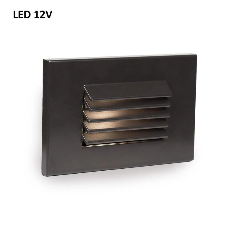 Low Voltage 4051 Outdoor Horizontal Louvered Step and Wall Light - Image 4