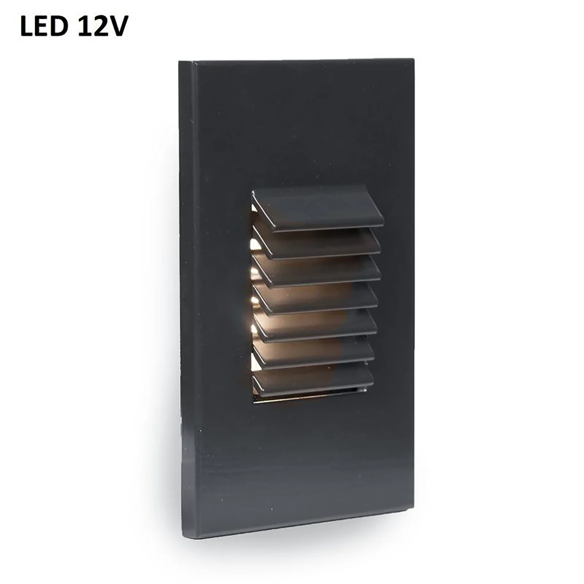 Low Voltage 4061 Outdoor Vertical Louvered Step and Wall Light - Image 2