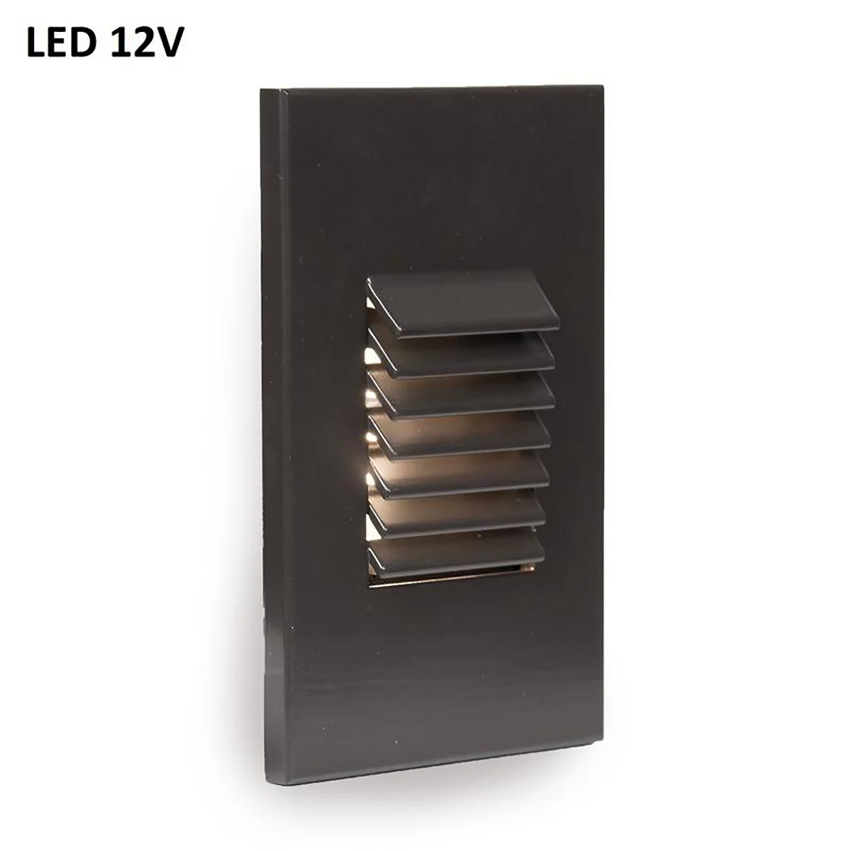 Low Voltage 4061 Outdoor Vertical Louvered Step and Wall Light - Image 3