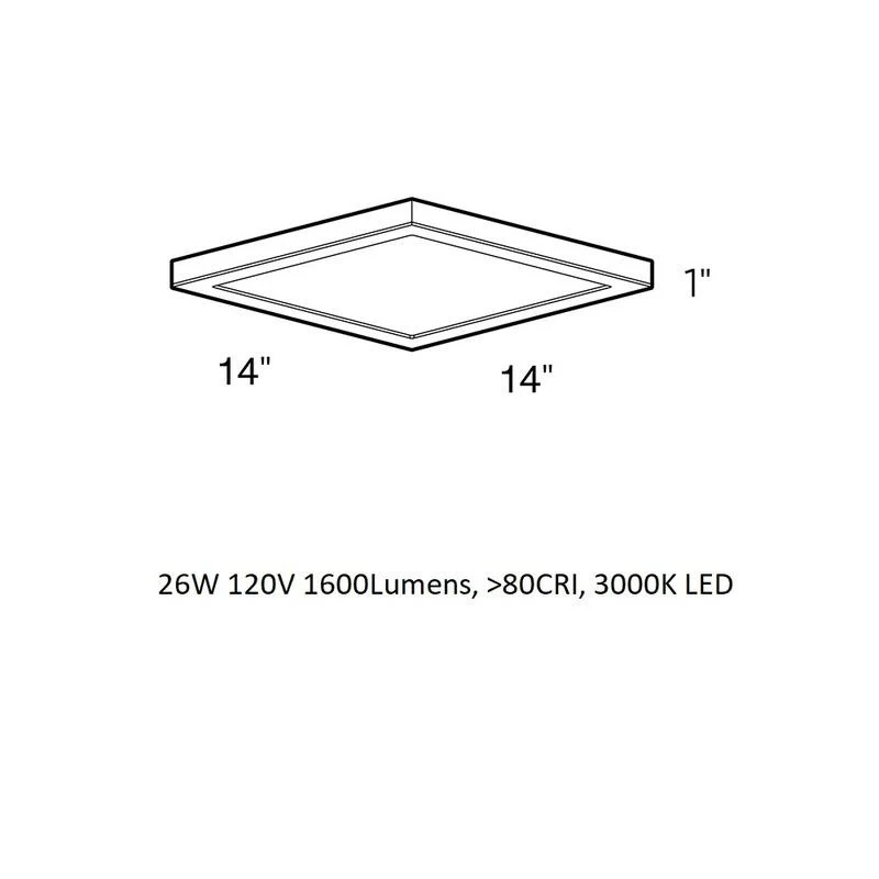 LED Square Outdoor Flush Mount - Image 18