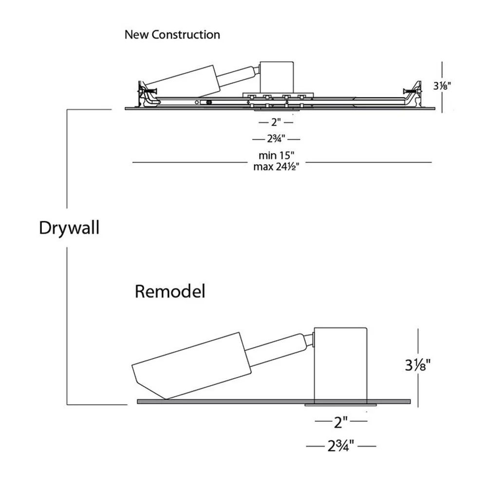 LEDme 1IN Square 0-20 Degree Adjustable Trim and Housing - Image 13