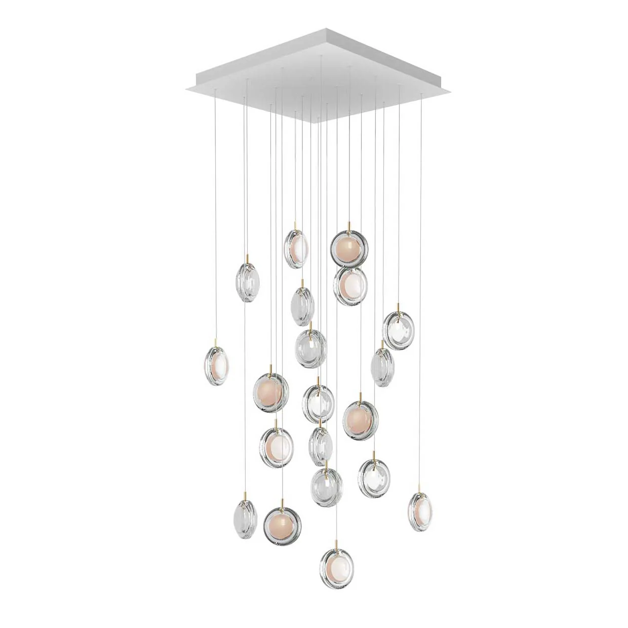 Lens Square LED Chandelier - Image 3