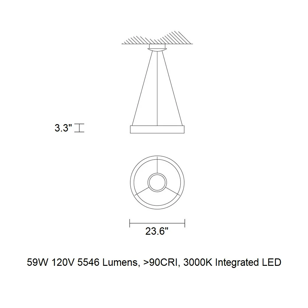 Libe Round LED Pendant Light - Image 9