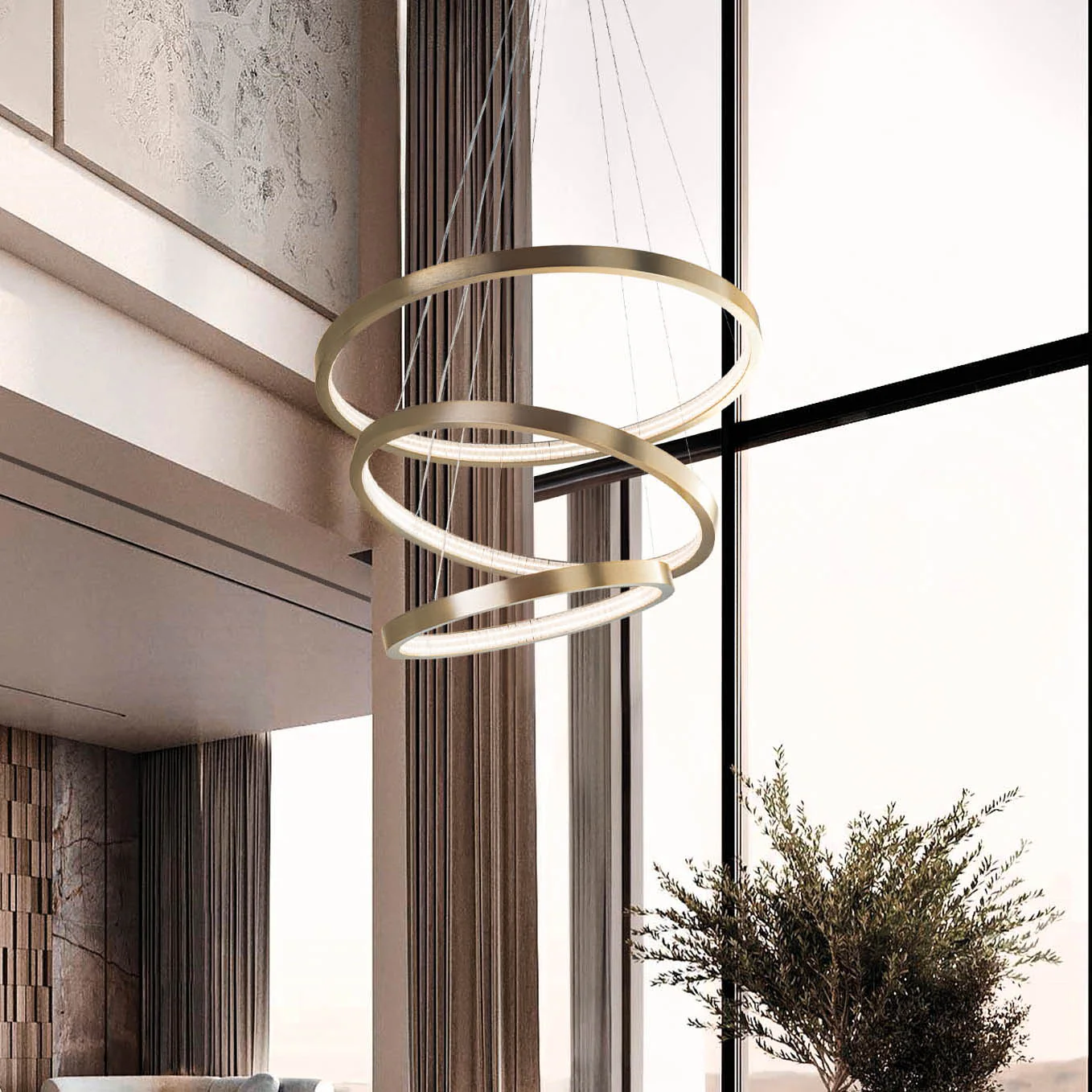 Libe Triple LED Pendant Light - Image 2