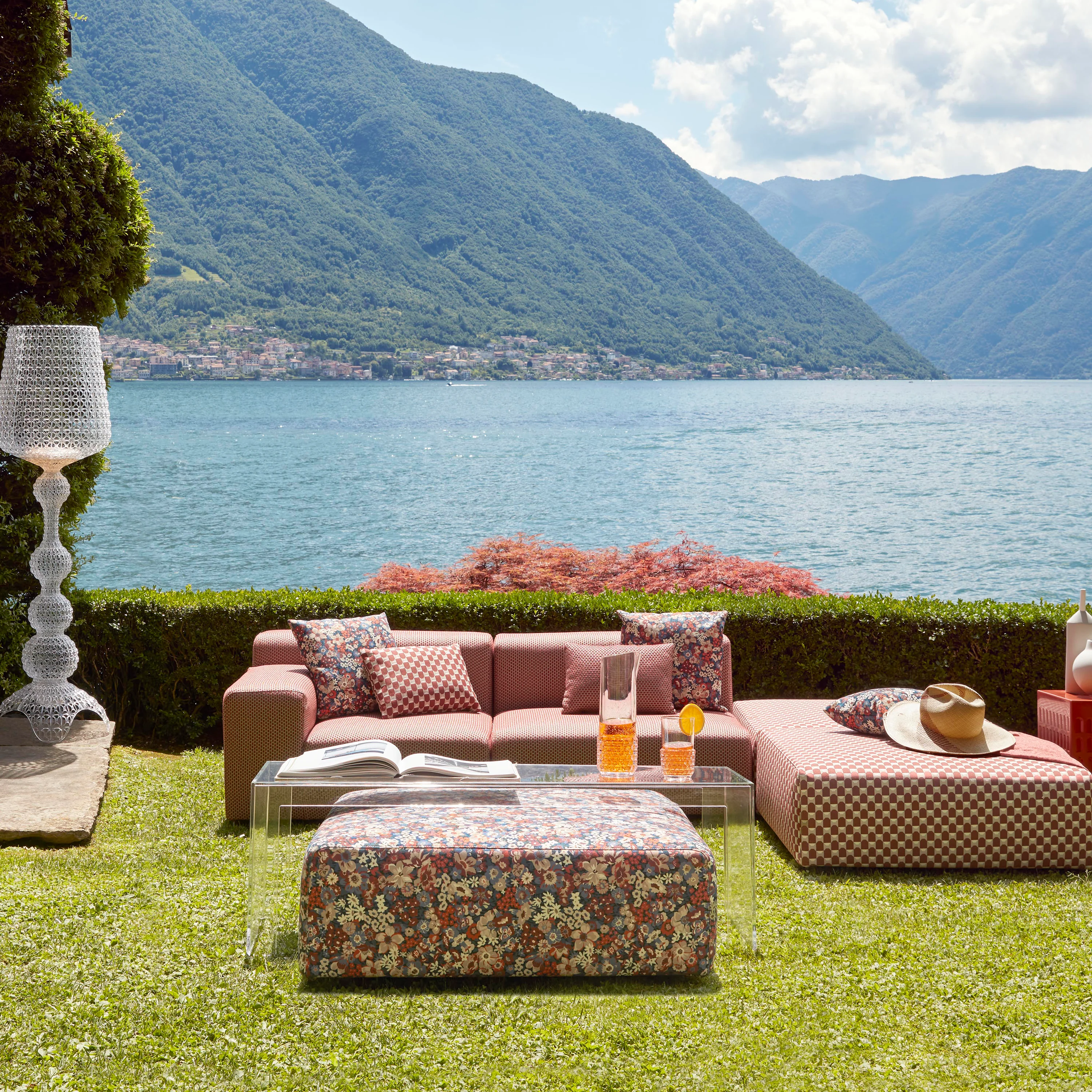 Liberty Obi Check Outdoor Pillow - Image 14