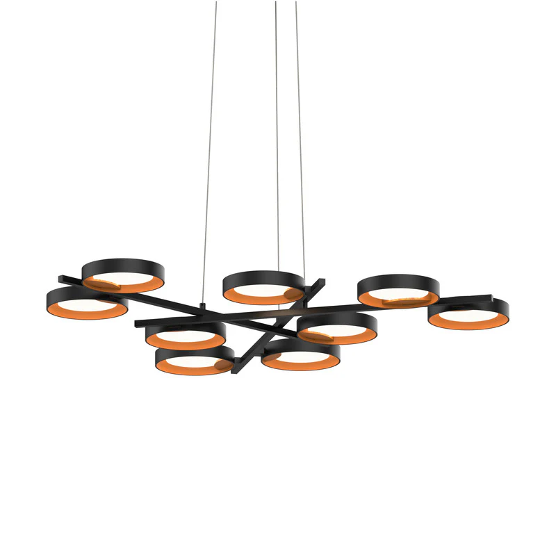 Light Guide Ring Nine Light Pendant Light - Image 7