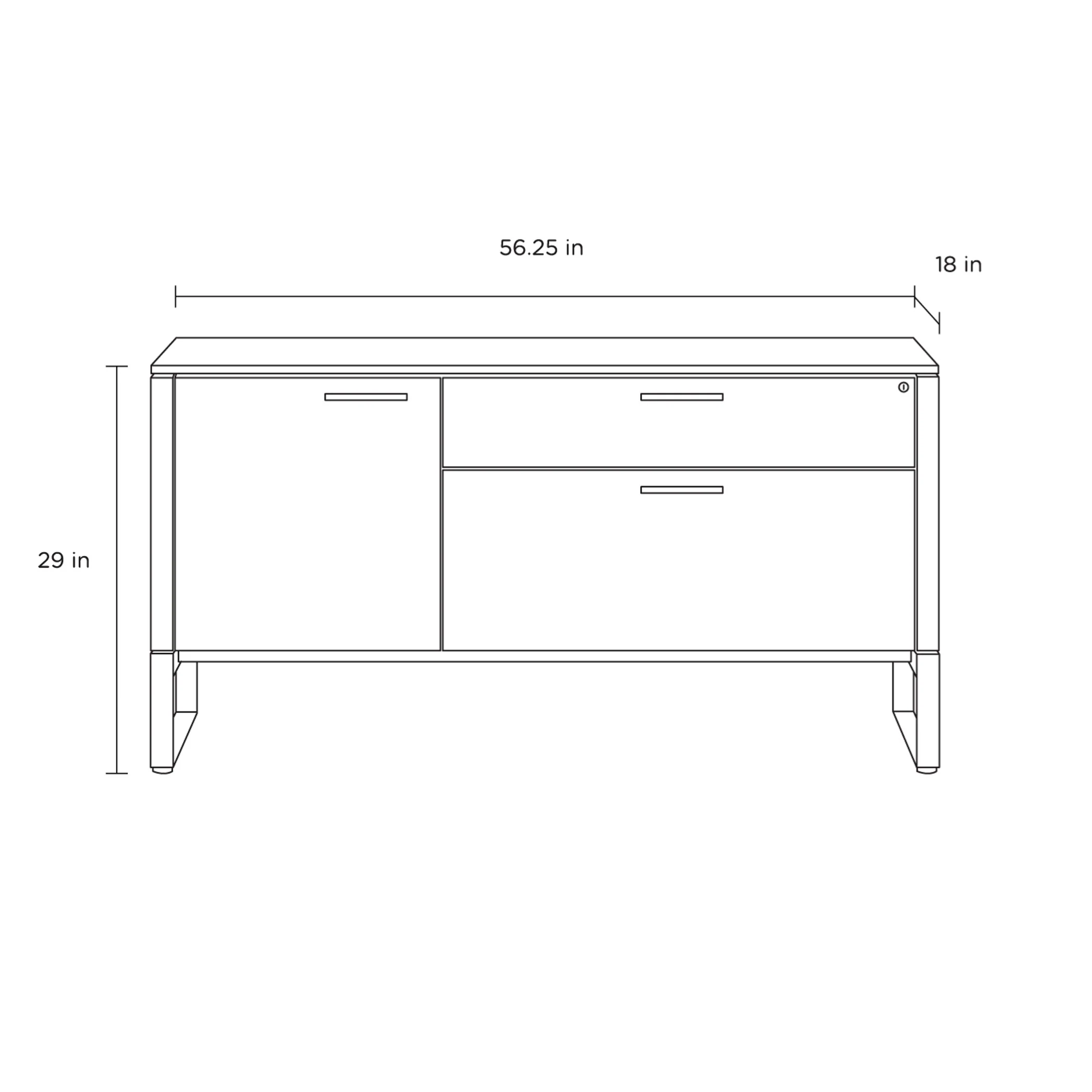Linea Office Multifunction Cabinet - Image 13
