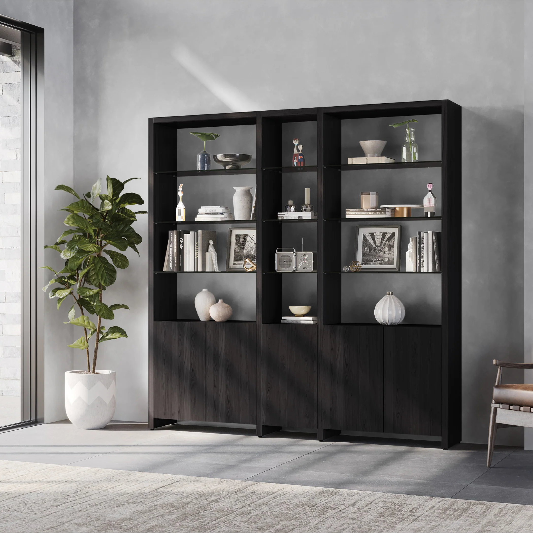 Linea Offset 3 Part Shelf System - Image 2