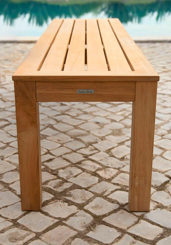 Linear Backless Outdoor Bench - Image 3