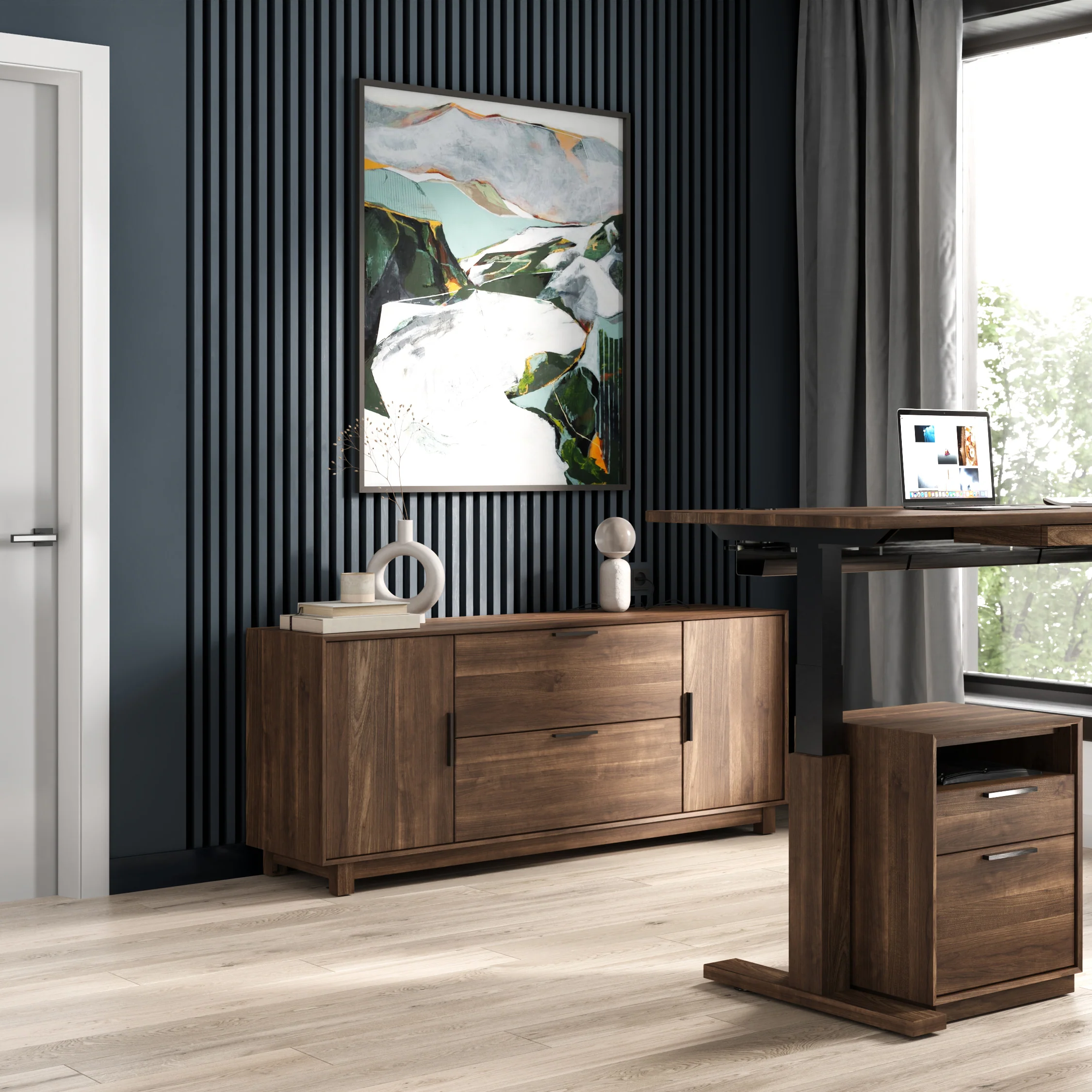 Linear Office Storage Credenza - Image 4