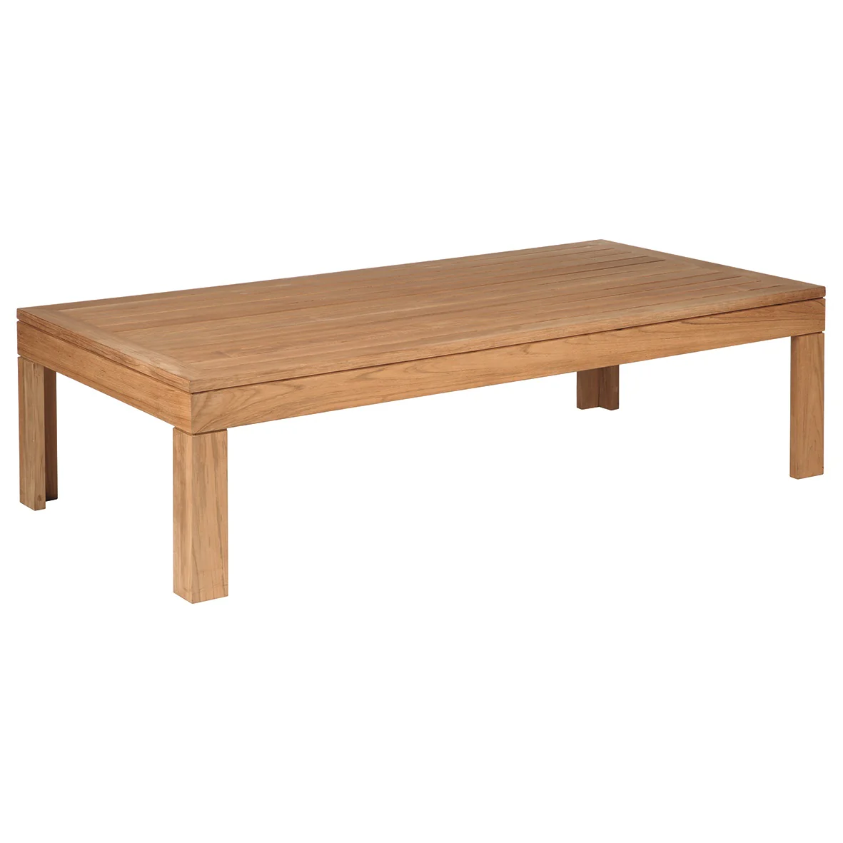 Linear Rectangular Outdoor Coffee Table - Image 8