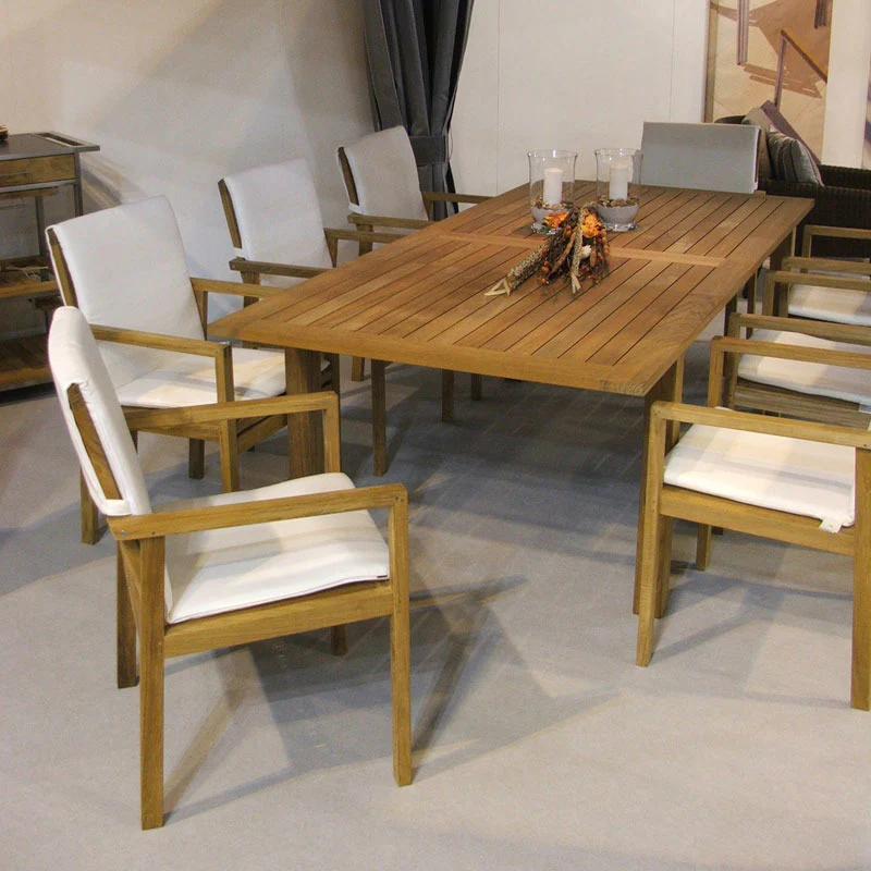Linear Teak Outdoor Armchair - Image 5