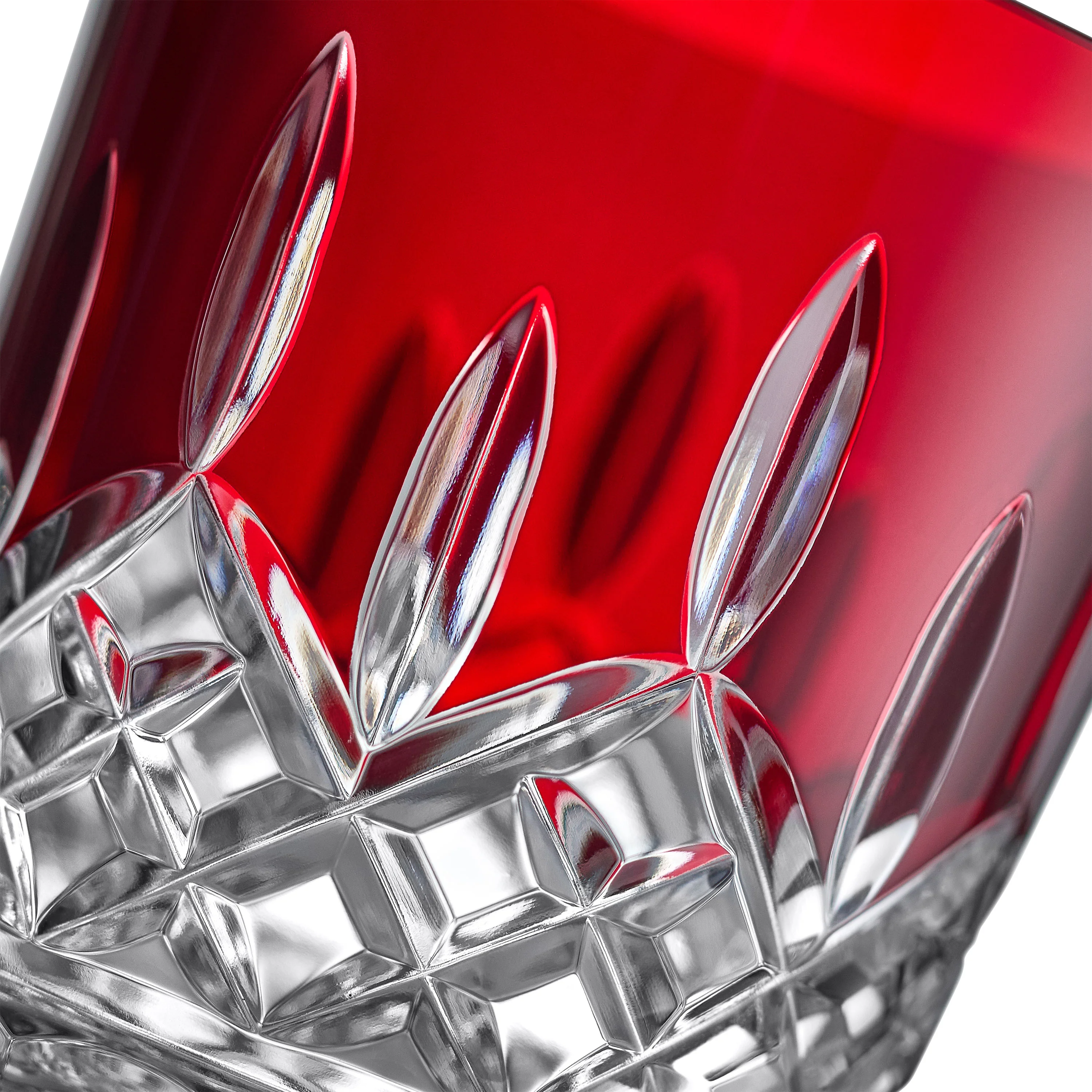 Lismore Red Double Old Fashioned Glass (Set of 2) - Image 5