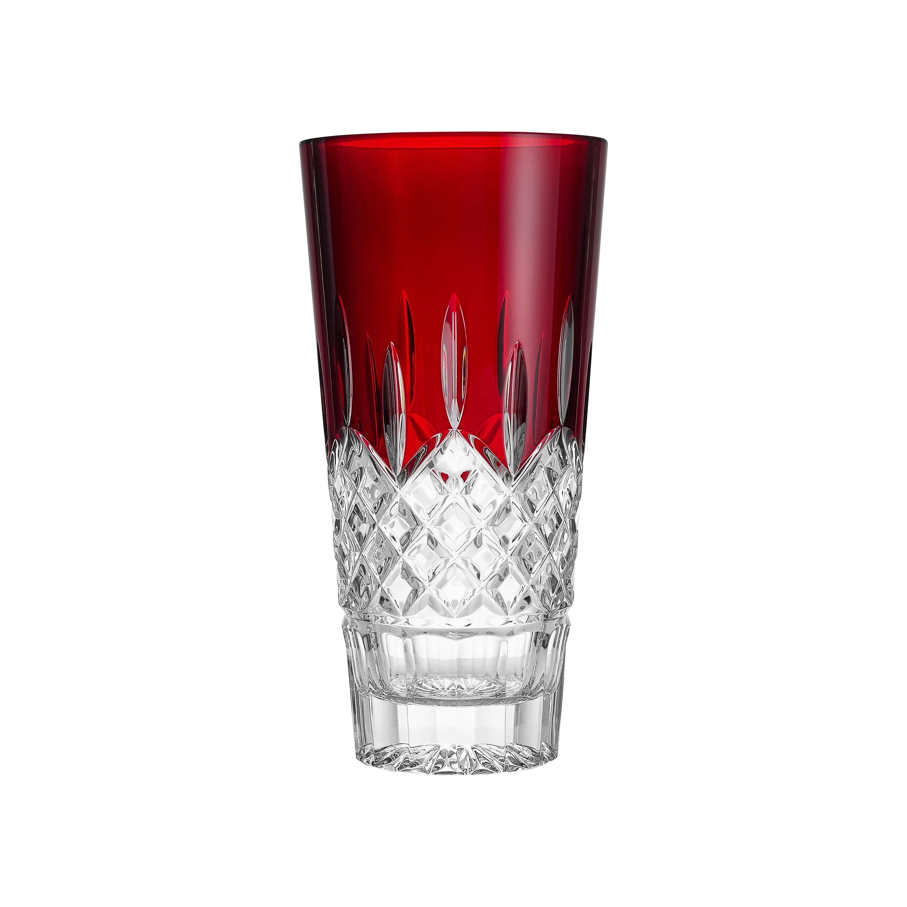 Lismore Red Vase
