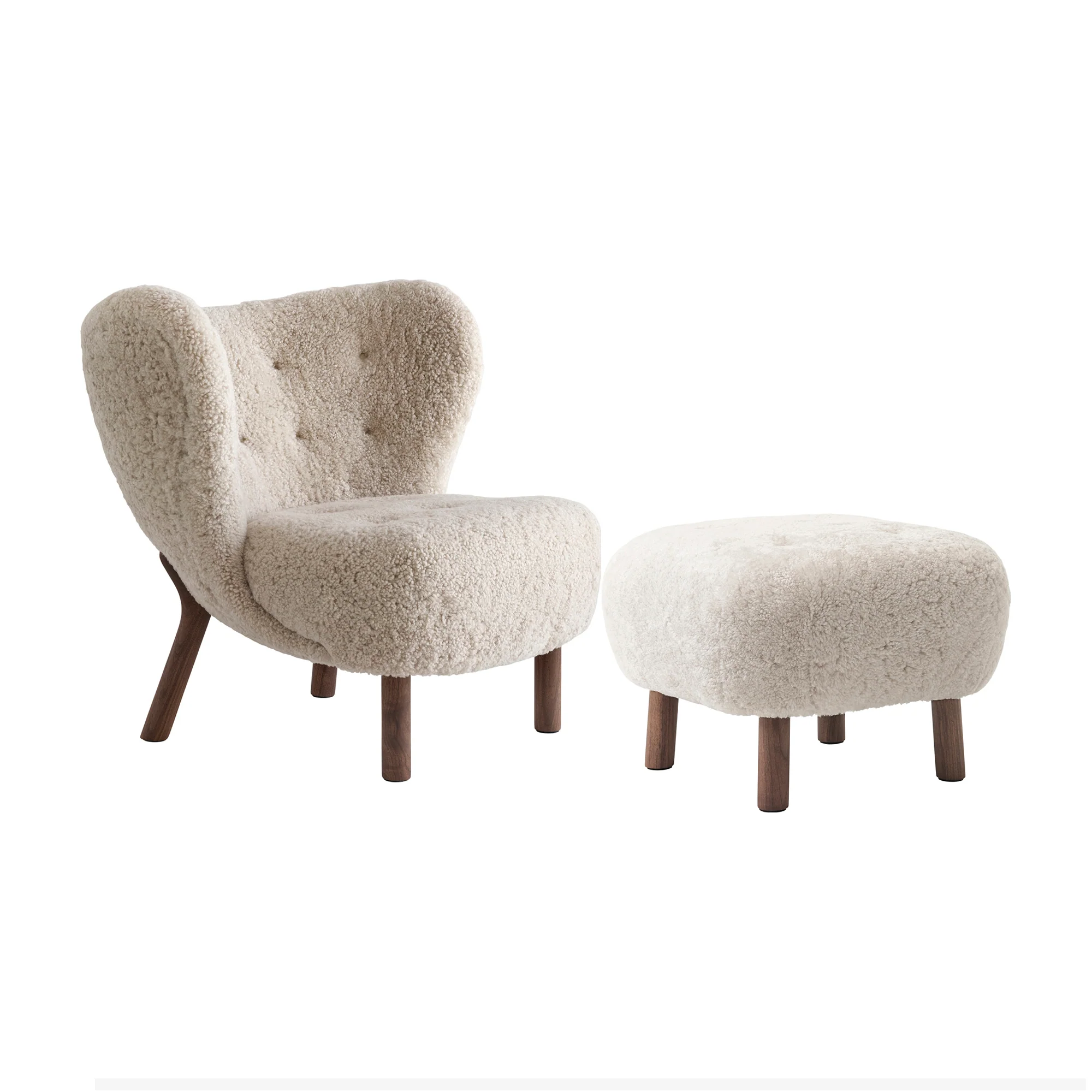 Little Petra Lounge Chair and Pouf - Image 10