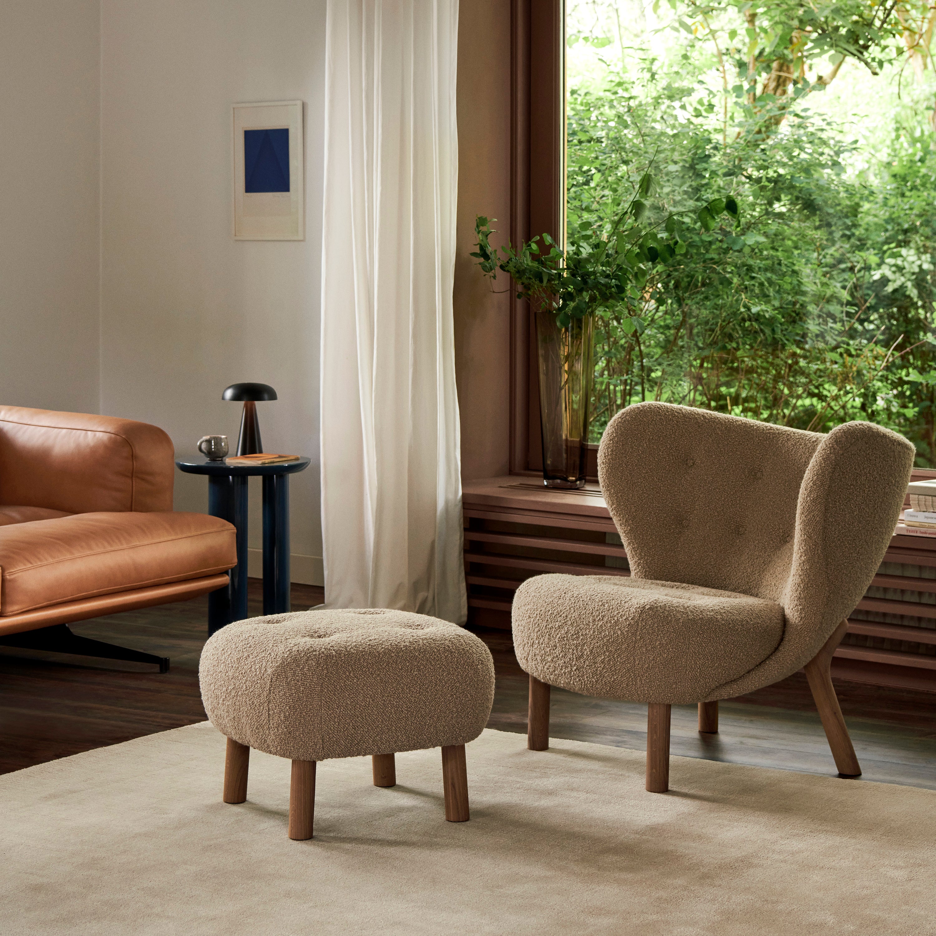 Little Petra Lounge Chair and Pouf - Image 2
