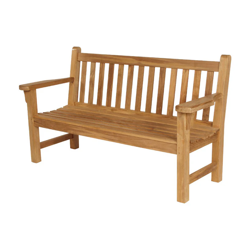 London Teak Seat Outdoor Bench - Image 2