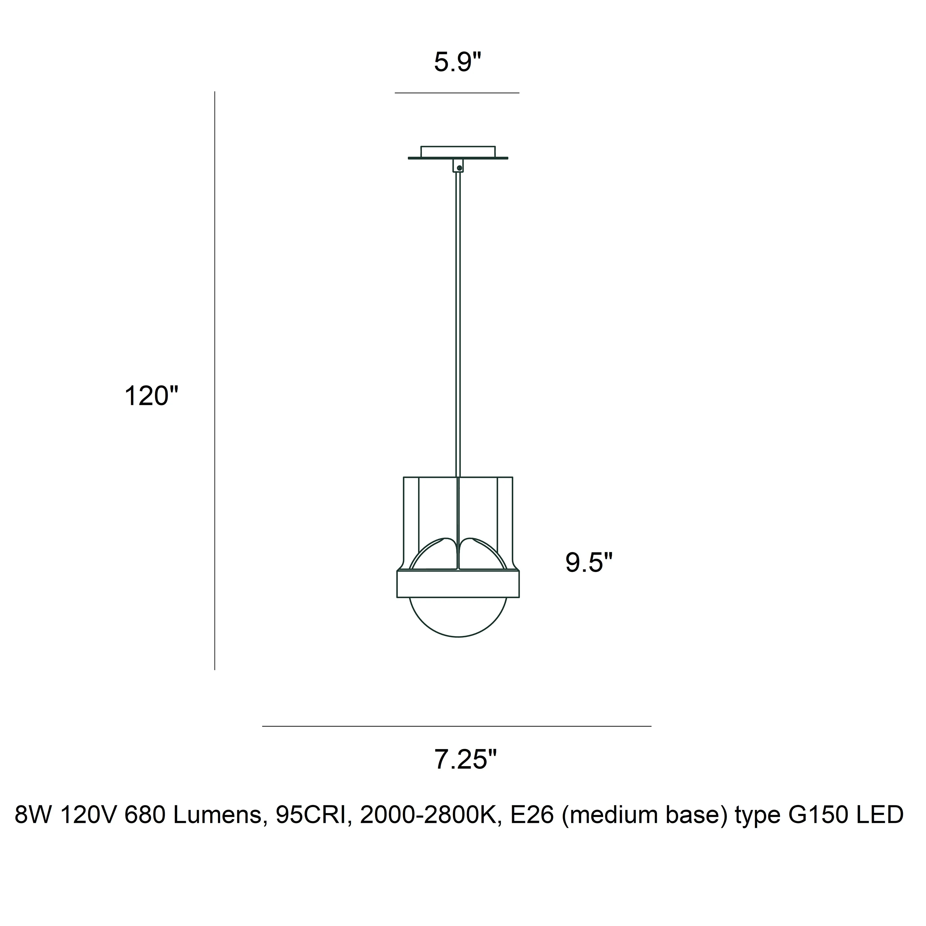 Loop Single Pendant Light - Image 8