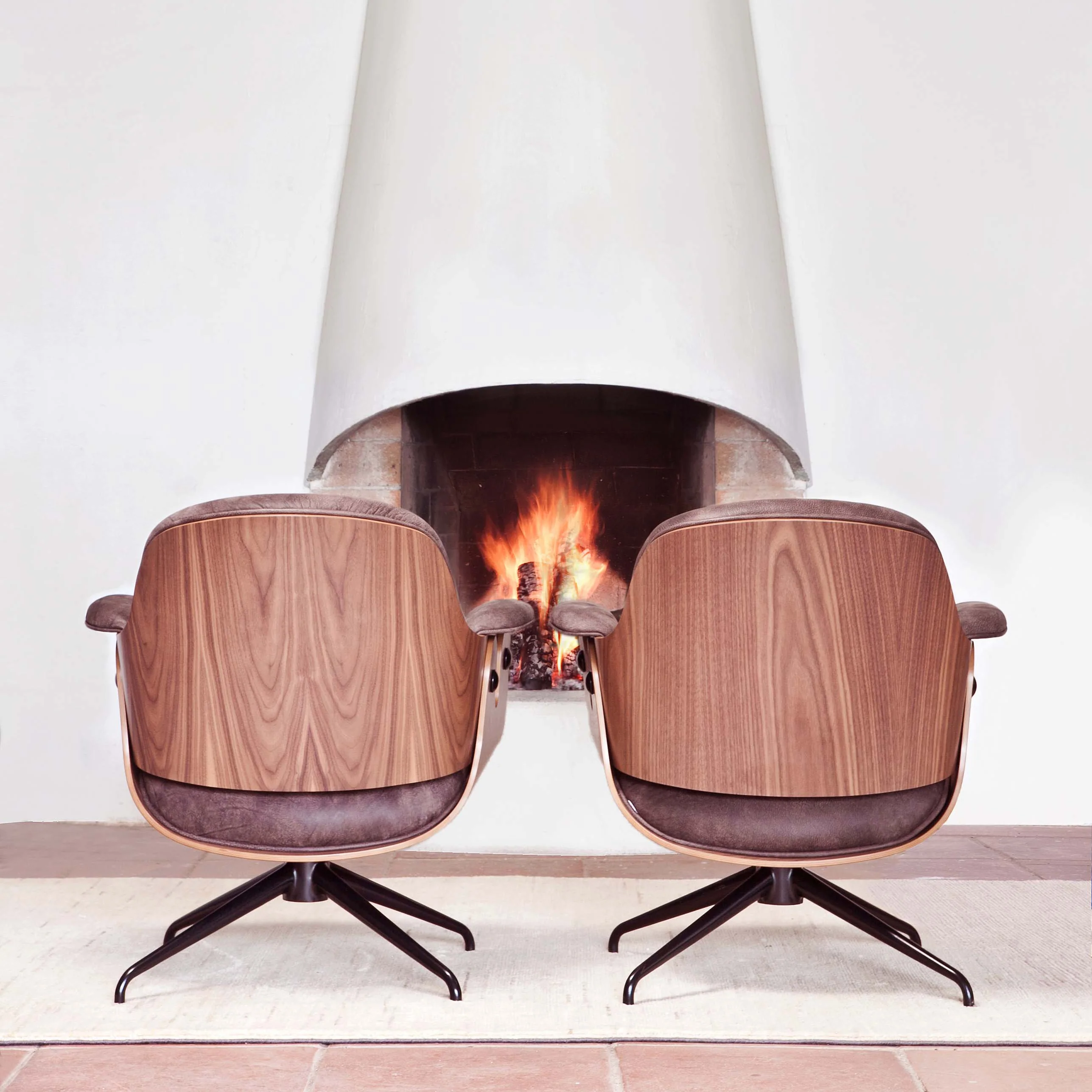 Low Lounger Swivel Armchair - Image 9