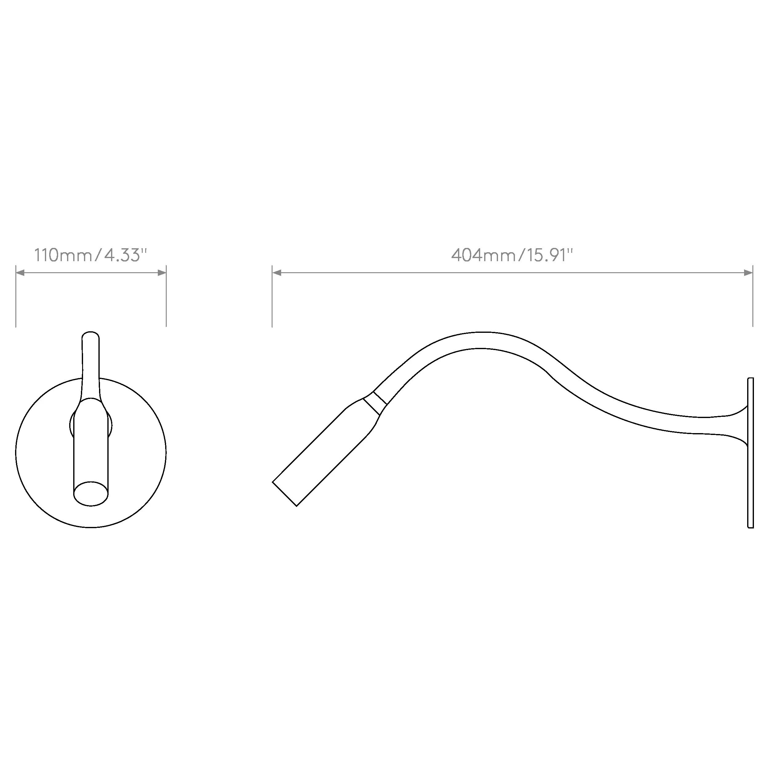 Lucca Recessed Reading LED Wall Sconce - Image 11