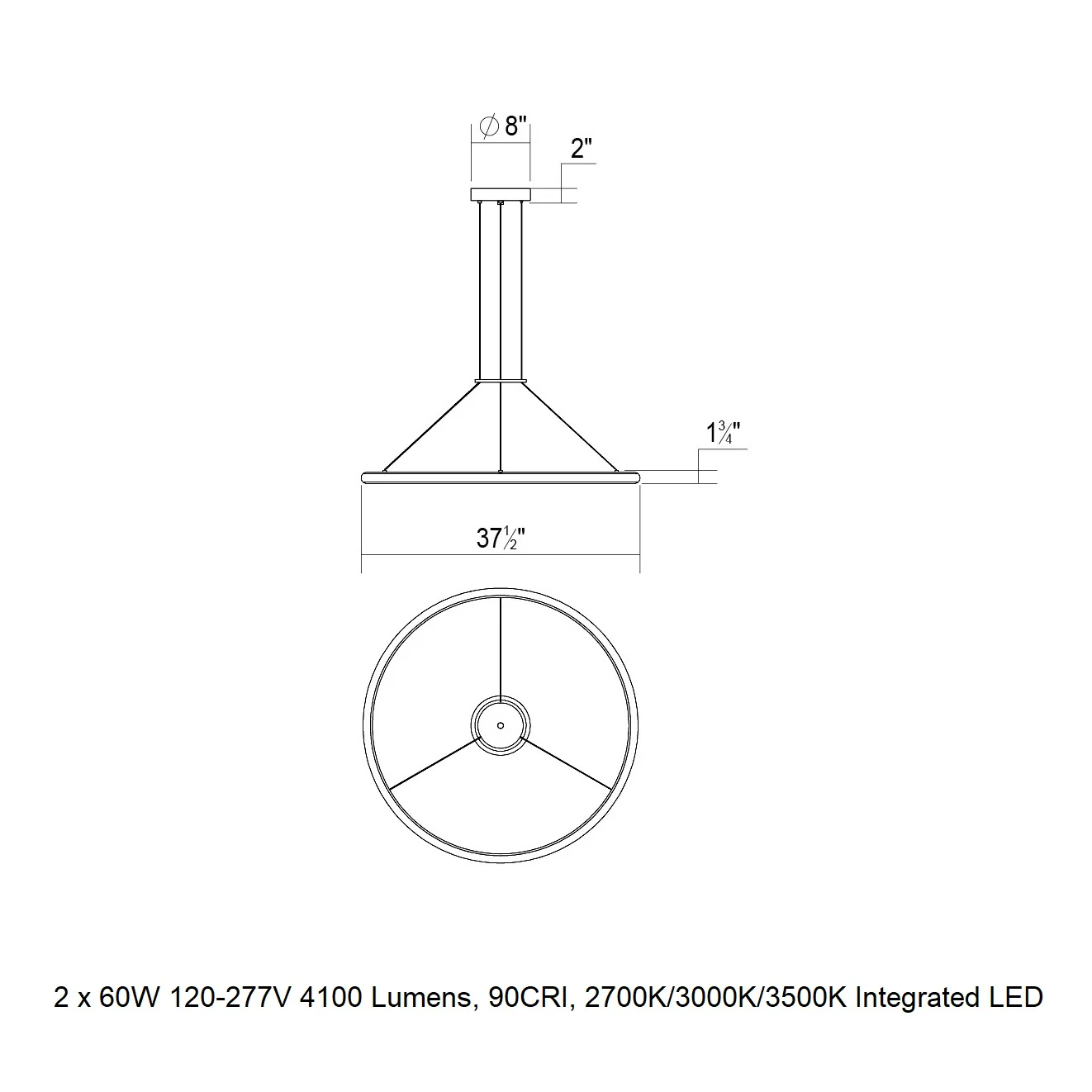 Luna Round LED Pendant Light - Image 28