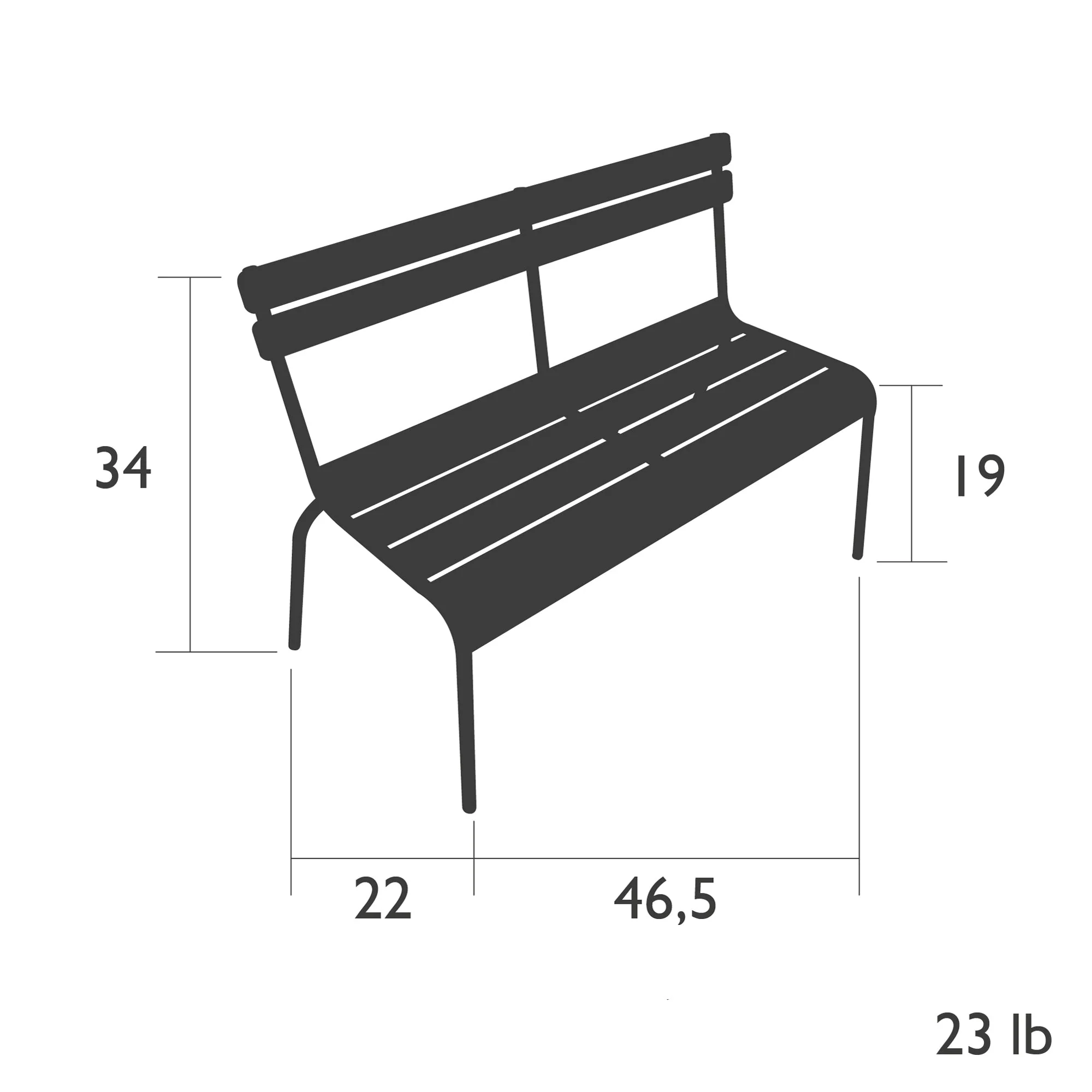 Luxembourg 2 Seater Outdoor Bench - Image 33