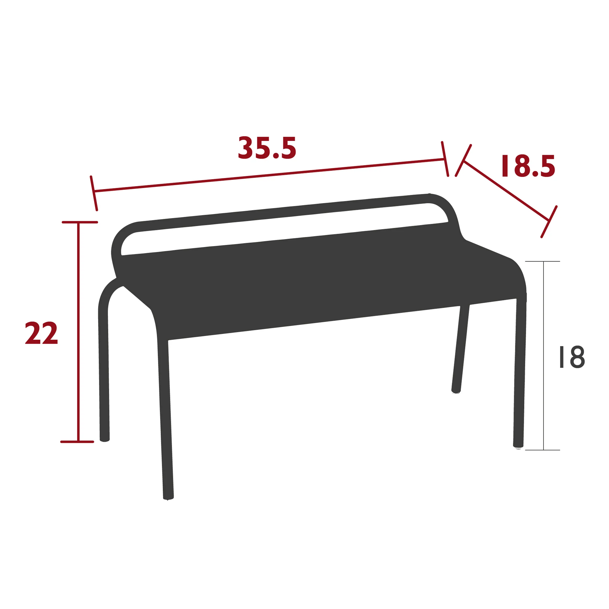 Luxembourg Compact Outdoor Bench - Image 35