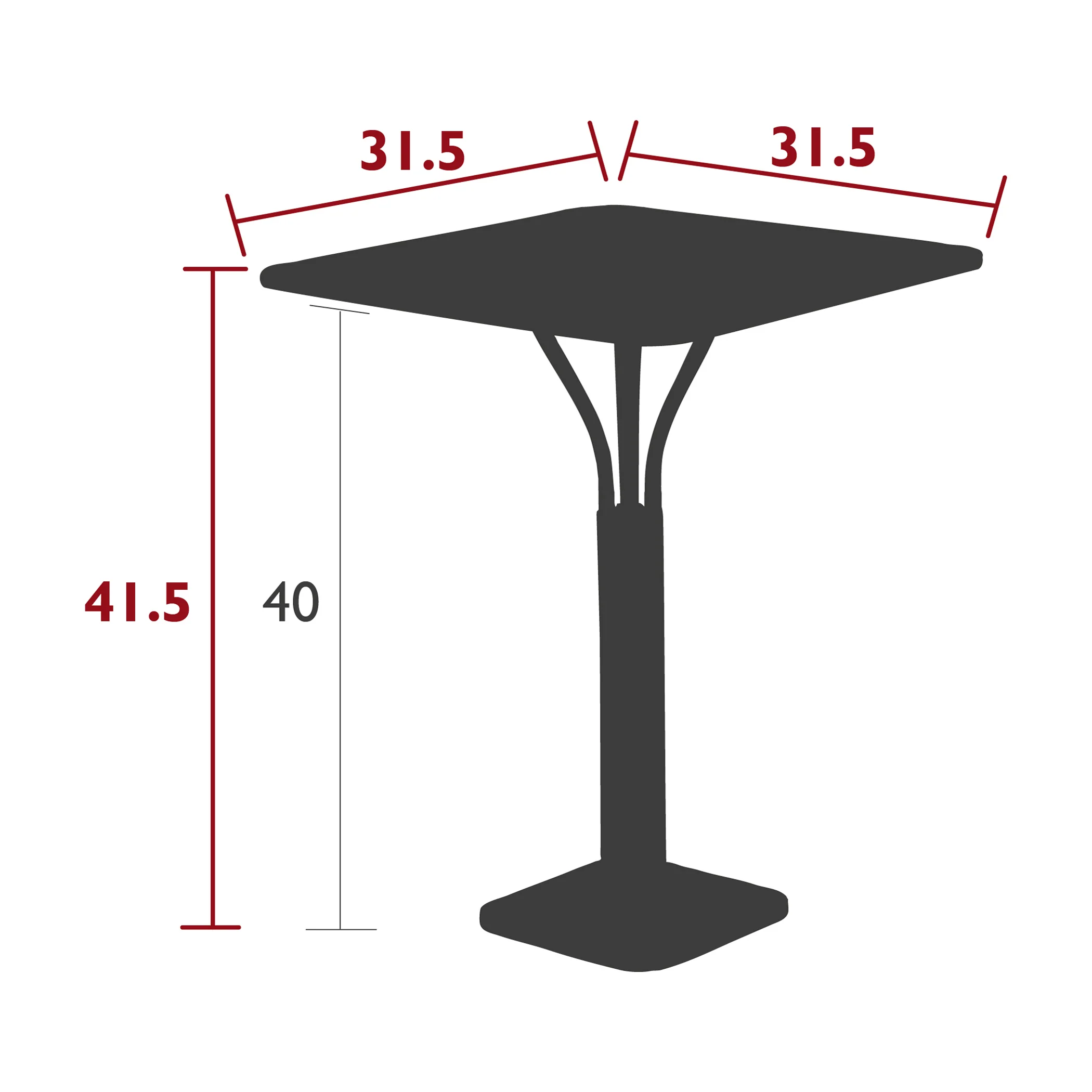Luxembourg High Pedestal Outdoor Table - Image 31