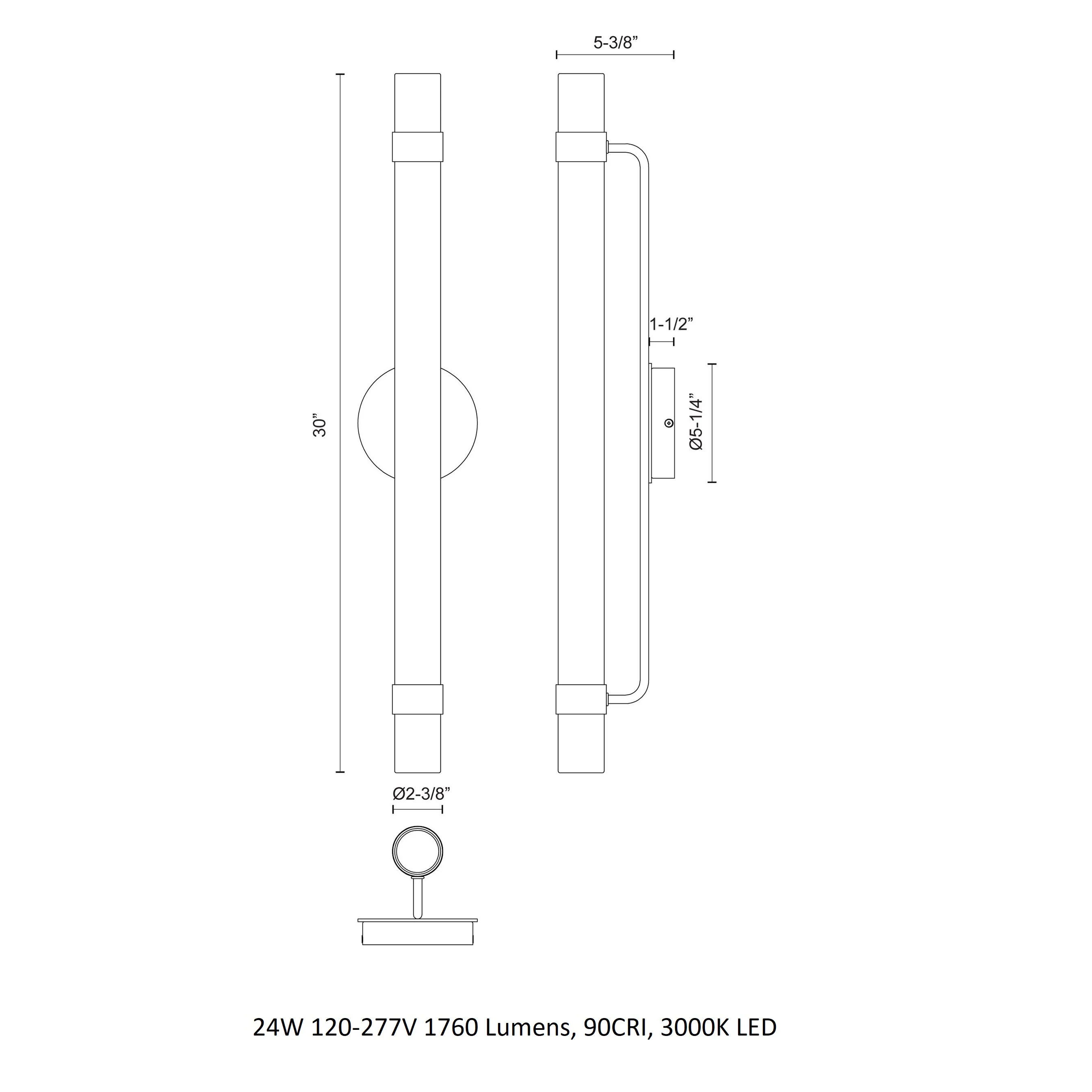 Madison LED Bathroom Vanity Light - Image 8