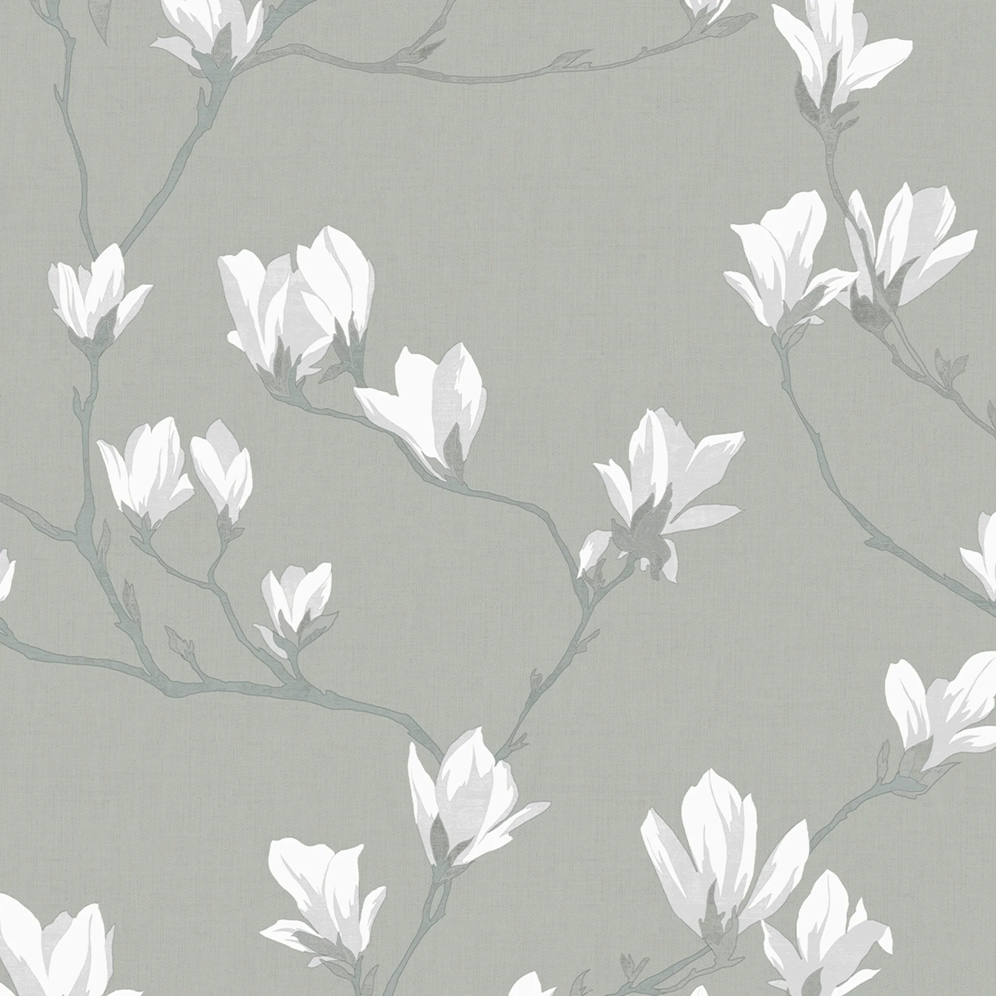 Laura Ashley Magnolia Grove Dusky Seaspray Wallpaper Wallpaper - Image 4