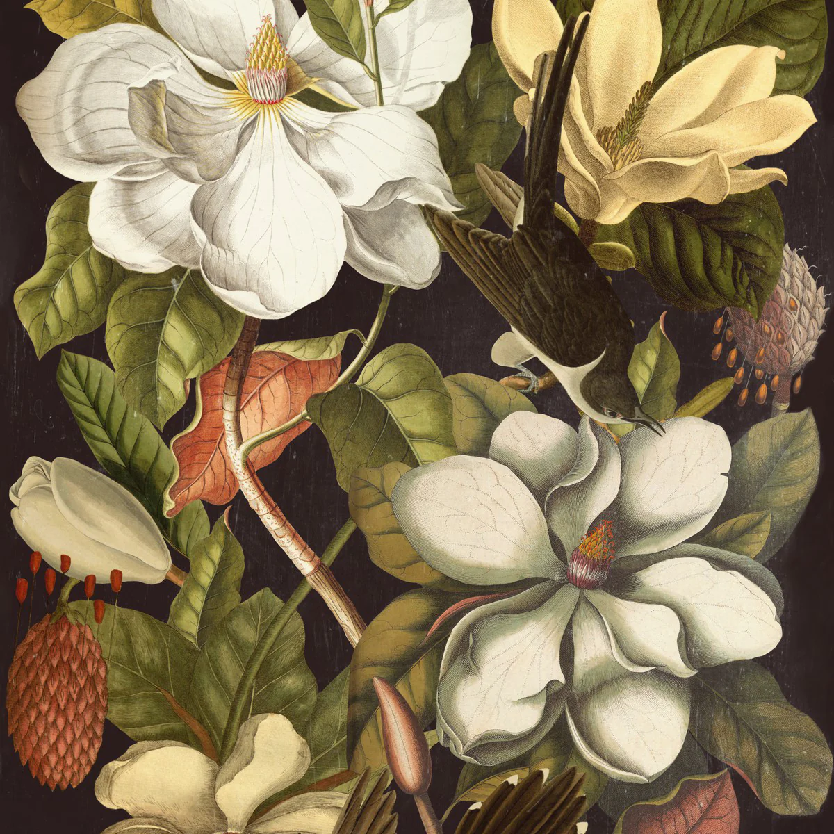 Magnolia Wallpaper Sample Swatch - Image 2