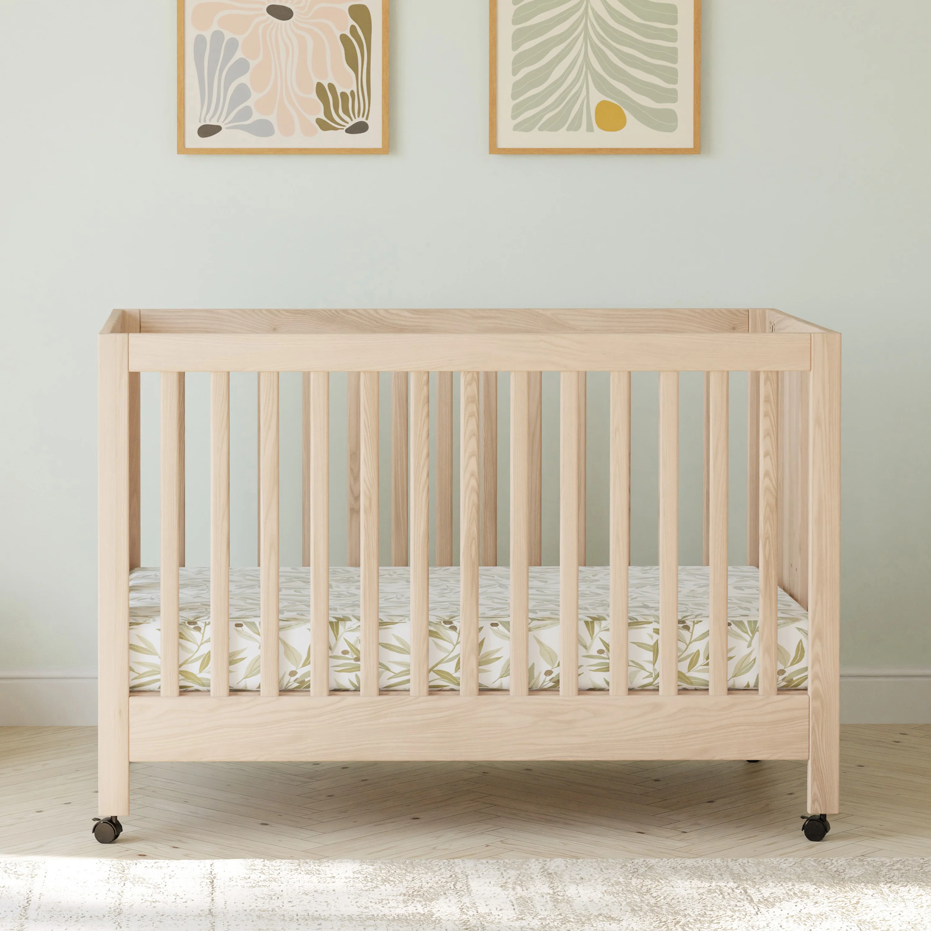 Maki Portable Folding Crib with Toddler Bed Conversion Kit - Image 17