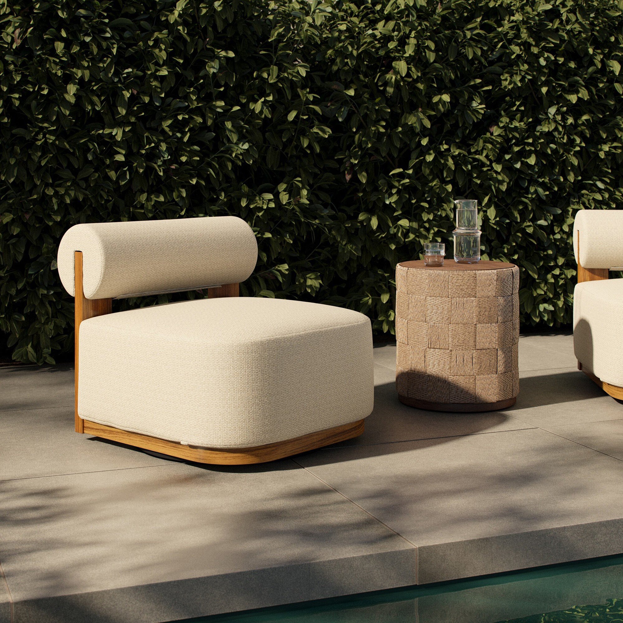 Malta Outdoor Swivel Chair - Image 2