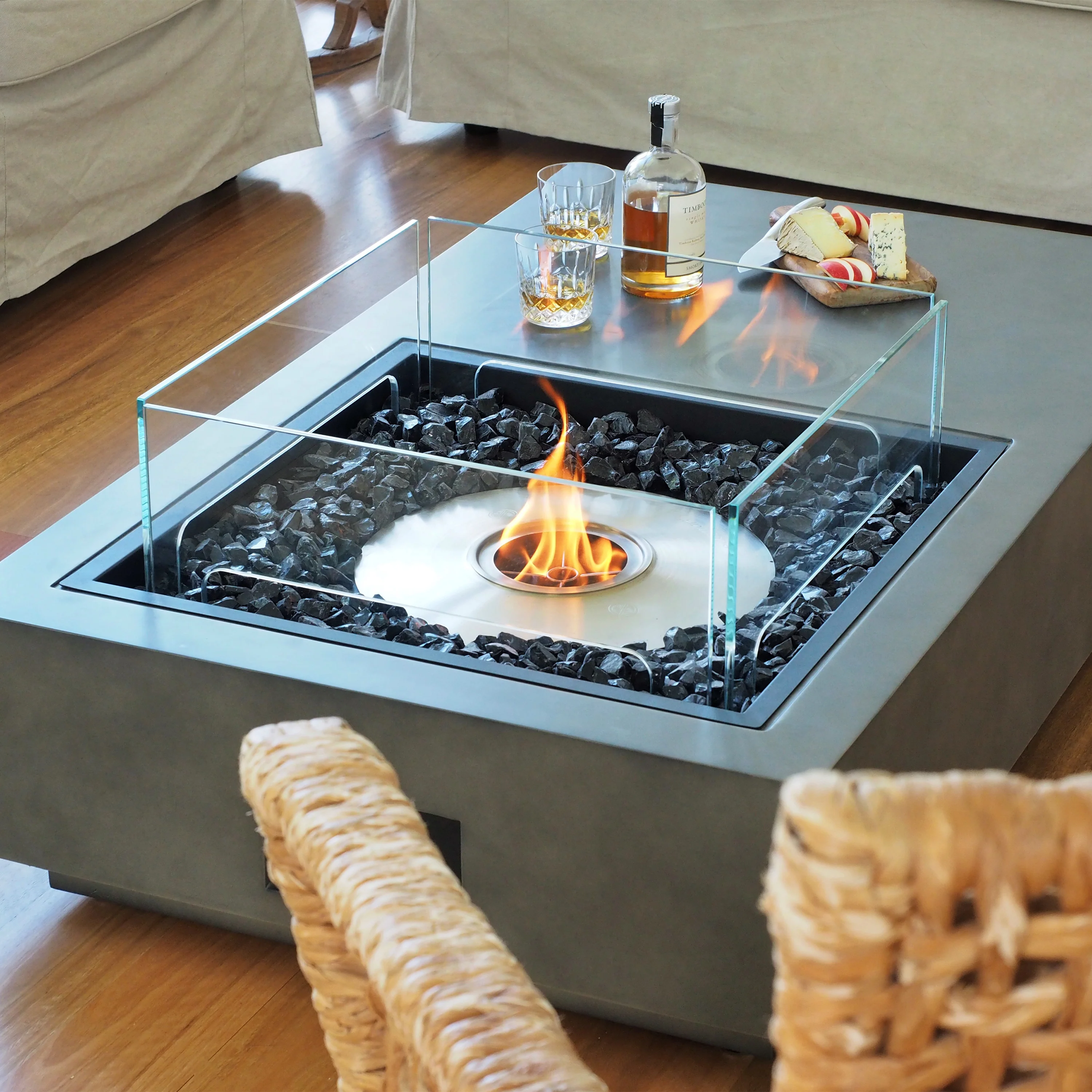 Manhattan Outdoor Fire Table Set - Image 27