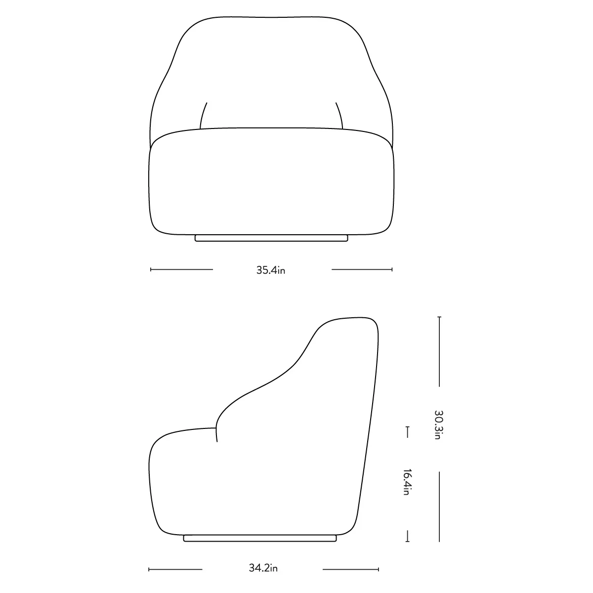 Margas Swivel Lounge Chair - Image 5