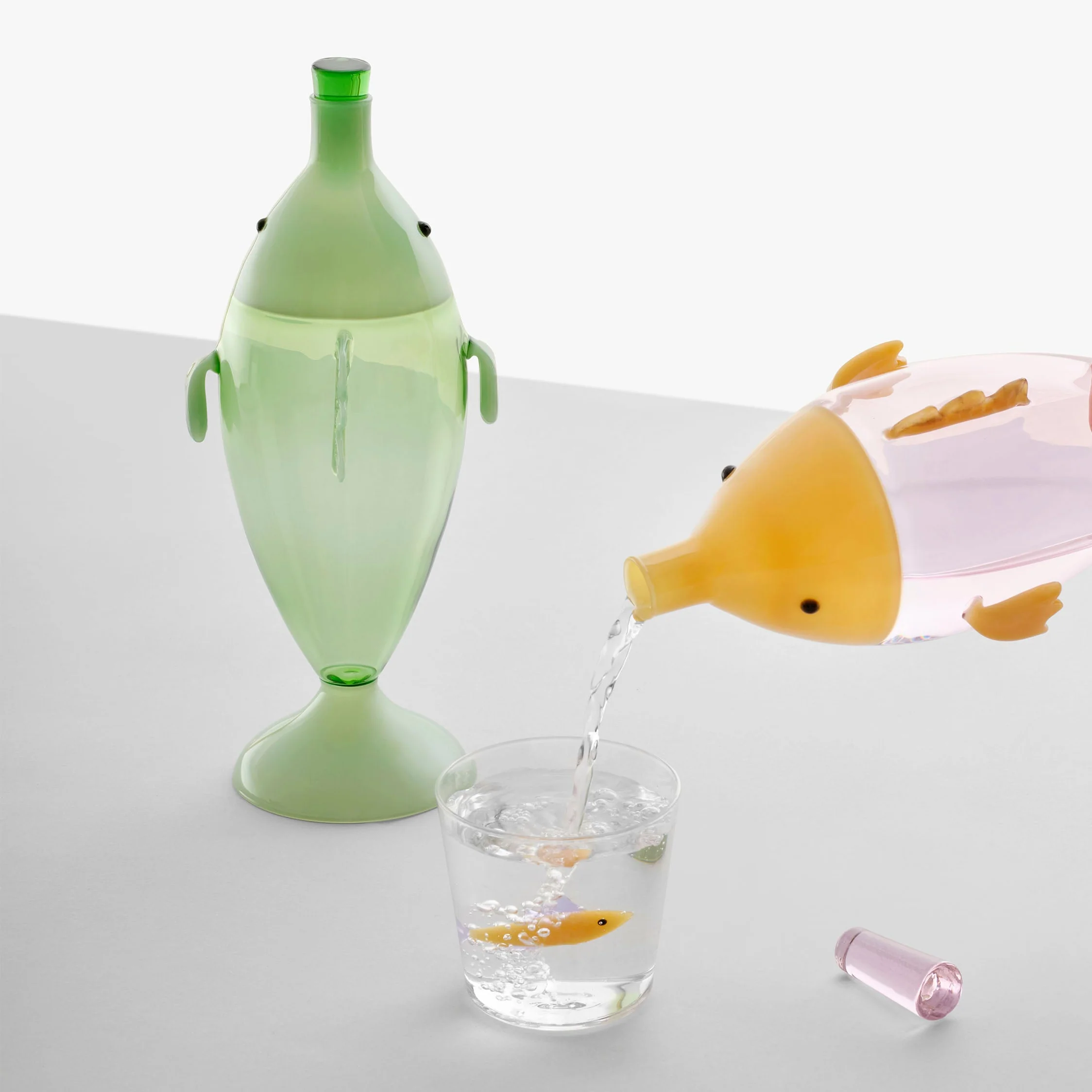 Marine Garden Fish Glass Bottle - Image 2