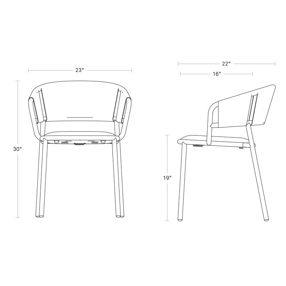 Mate Outdoor Dining Chair - Image 23