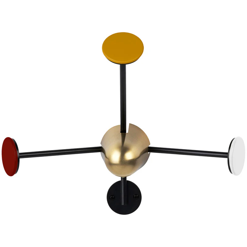 Matégot Coat Rack Brass Base - Image 12